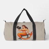 Sea Beast Mode Mermaid - Retro Pin-Up Gym Fitness Duffle Bag (Vorderseite)