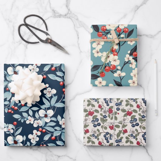 Sea Berry Geschenkpapier Set (Vorderseite)