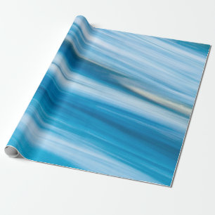 Sea Blue Abstrakt Geschenkpapier
