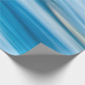 Sea Blue Abstrakt Geschenkpapier (Ecke)