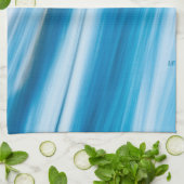 Sea Blue Abstrakt Geschirrtuch (Gefaltet)