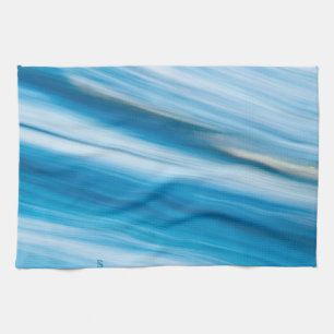 Sea Blue Abstrakt Geschirrtuch