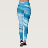 Sea Blue Abstrakt Leggings (Rückseite)