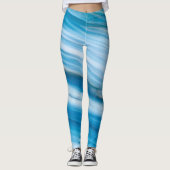 Sea Blue Abstrakt Leggings (Vorderseite)