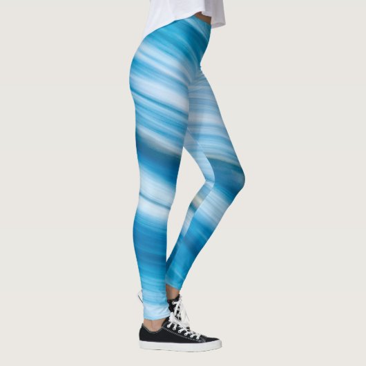 Sea Blue Abstrakt Leggings (Rechts)