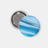 Sea Blue Abstrakt Magnet (Vorderseite/Rückseite)