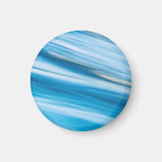Sea Blue Abstrakt Magnet (Vorne)