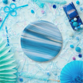 Sea Blue Abstrakt Pappteller (Party)