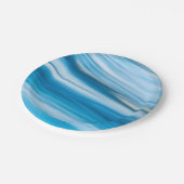 Sea Blue Abstrakt Pappteller (Schrägansicht)