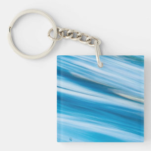 Sea Blue Abstrakt Schlüsselanhänger