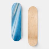 Sea Blue Abstrakt Skateboard (Vorderseite)