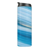 Sea Blue Abstrakt Thermosbecher (Nach rechts gedreht)