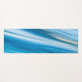 Sea Blue Abstrakt Yogamatte (Vorderseite (Horizontal))