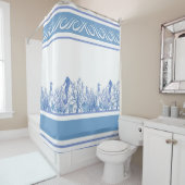 Sea Blue Design Duschvorhang (Beispiel)