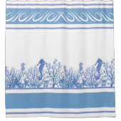 Sea Blue Design Duschvorhang (Vorderseite)