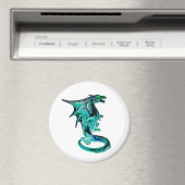 Sea Blue Dragon Circle Magnet (In Situ (Geschirrspüler))