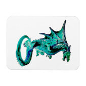 Sea Blue Dragon Flexible Foto Magnet (Horizontal)
