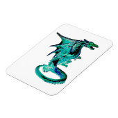 Sea Blue Dragon Flexible Foto Magnet (Linke Seite)