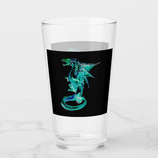 Sea Blue Dragon Glas (Vorderseite)