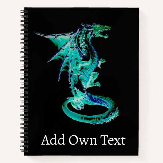 Sea Blue Dragon Notizblock (Vorderseite)