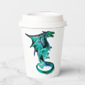 Sea Blue Dragon Pappbecher (Rückseite)