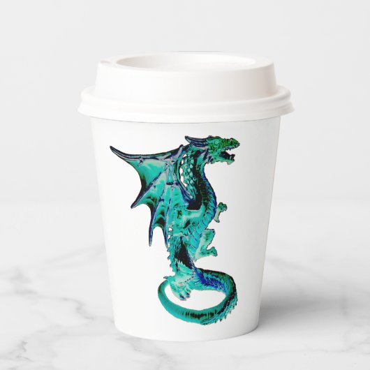 Sea Blue Dragon Pappbecher (Rückseite)