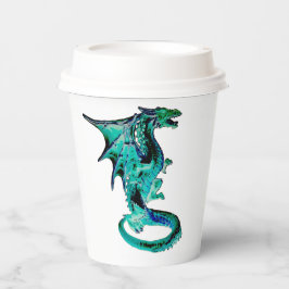 Sea Blue Dragon Pappbecher