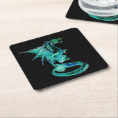 Sea Blue Dragon Untersetzer (angewinkelt)