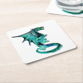 Sea Blue Dragon Untersetzer (angewinkelt)