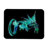 Sea Blue Dragon Vertikal Flexible Foto Magnet (Horizontal)