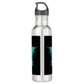 Sea Blue Dragon Water Flasche Edelstahlflasche (Rückseite)