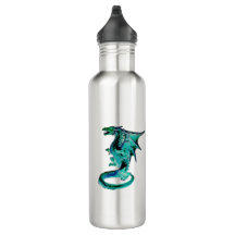 Sea Blue Dragon Water Flasche