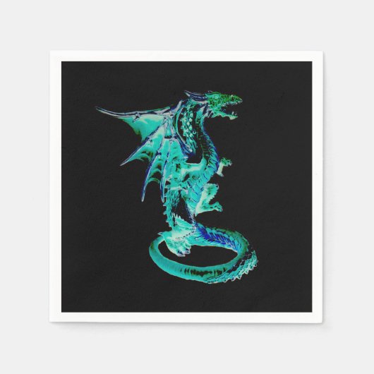 Sea Blue Dragon x 50 Serviette (Vorderseite)