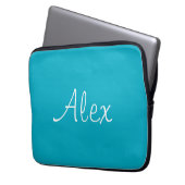 Sea Blue Laptopschutzhülle (Vorderseite Links)