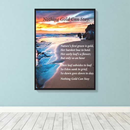 Sea Blue Leinwanddruck (Insitu (Holzboden))