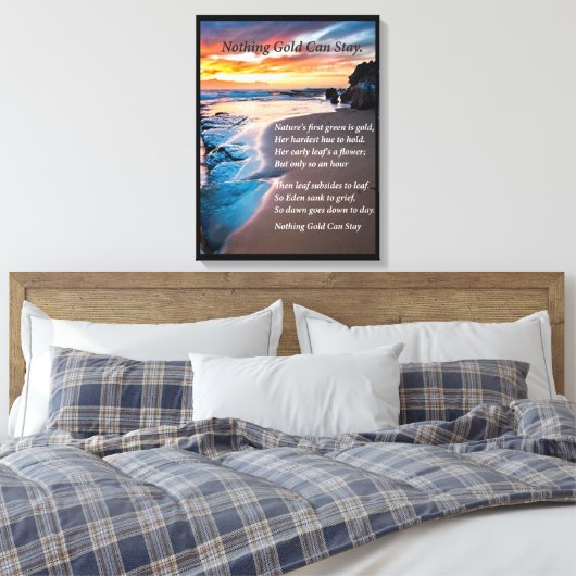 Sea Blue Leinwanddruck (Insitu (Schlafzimmer))
