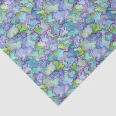 Sea Blue & Mint Green Watercolor Decoupage Seidenpapier (Ausschnitt)