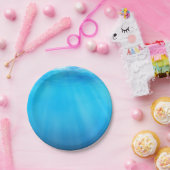 Sea Blue Paper Plate Pappteller (Party)