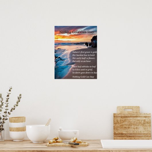 Sea Blue Poster (Küche)