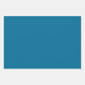 Sea Blue Solid Color Geschenkpapier Set (Vorderseite 3)