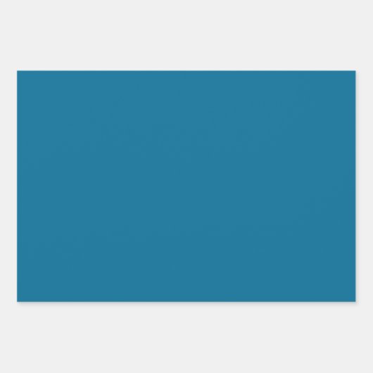 Sea Blue Solid Color Geschenkpapier Set (Vorderseite 2)