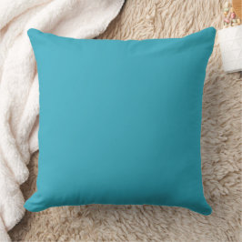 Sea Blue Solid Print Accent Kissen