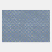 Sea Blue und Gold Seepferd Trident Mermaid Scales Geschenkpapier Set (Vorderseite)