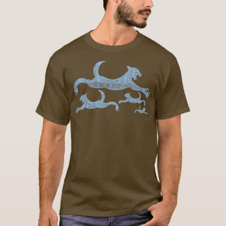 Sea Blue Wave Hawaiian Muster Mythic Sea Lion T-Shirt