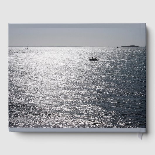 Sea Boat Celebration of Life Funeral Guest Book Gästebuch (Rückseite)