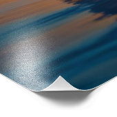 Sea Boat Sail Sunset Fotodruck (Ecke)