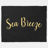 "Sea Breeze" Extravaganter Spaß Script Hintergrund Fleecedecke (Vorderseite (Horizontal))