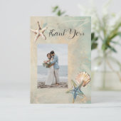 Sea Breeze Flat Danke Karte (Stehend Vorderseite)