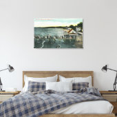 Sea Breeze Pier und Lake Scene Leinwanddruck (Insitu (Schlafzimmer))