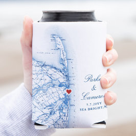 Sea Bright New Jersey Gastgeschenk Hochzeit Drink Dosenkühler